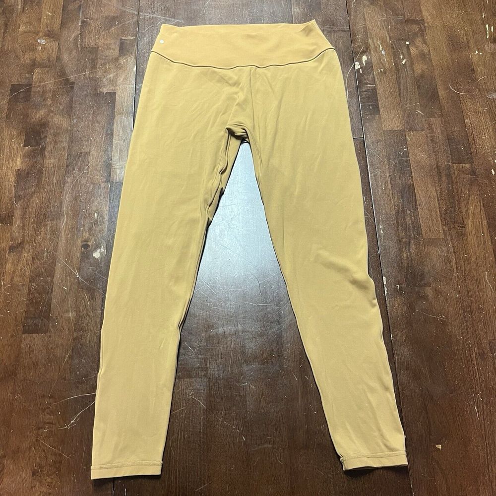 Elegant Tan High-Rise Leggings